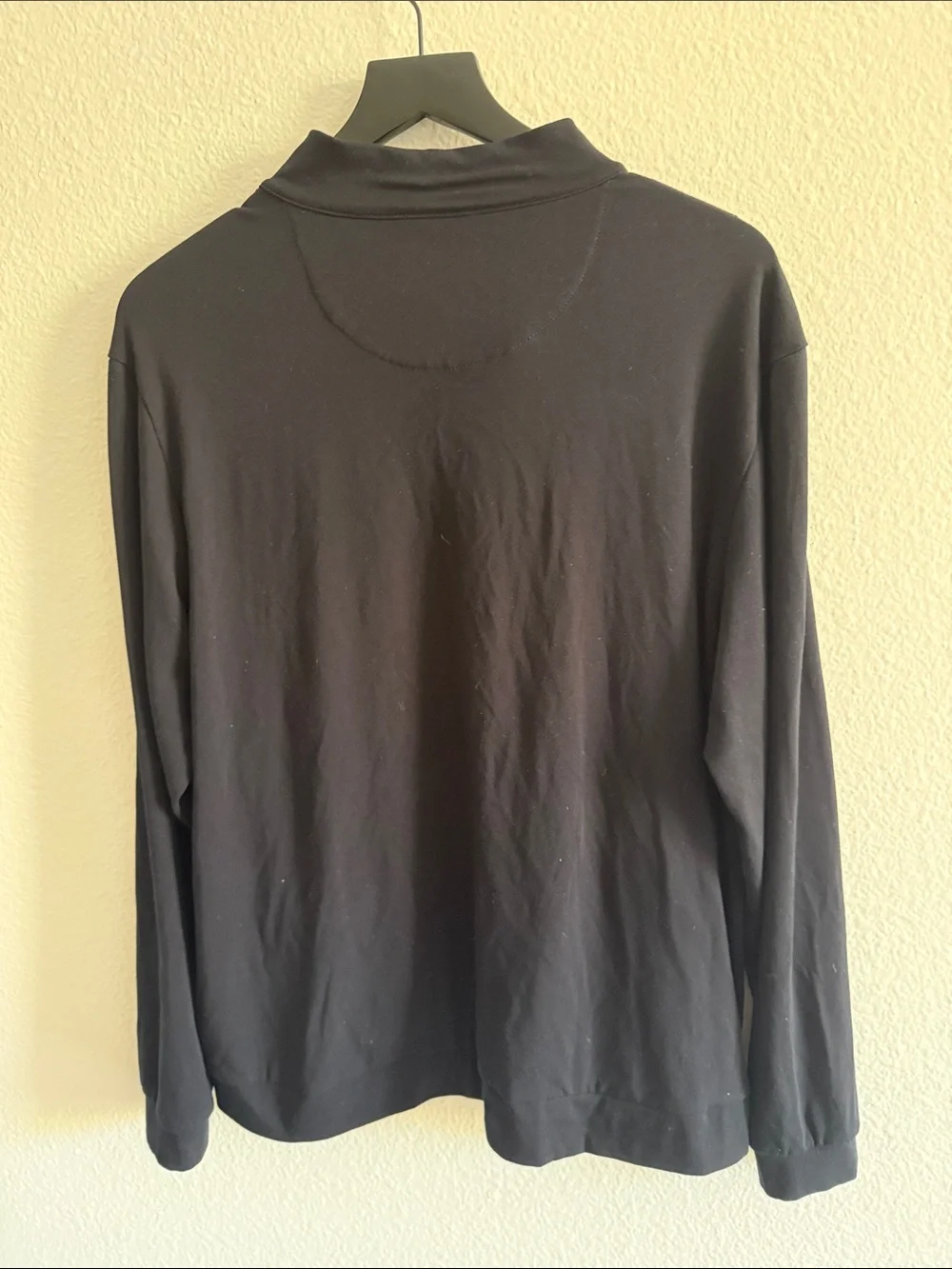 Cozy Earth Black Quarter-Zip Sweater Sweatshirt Unisex Sz M